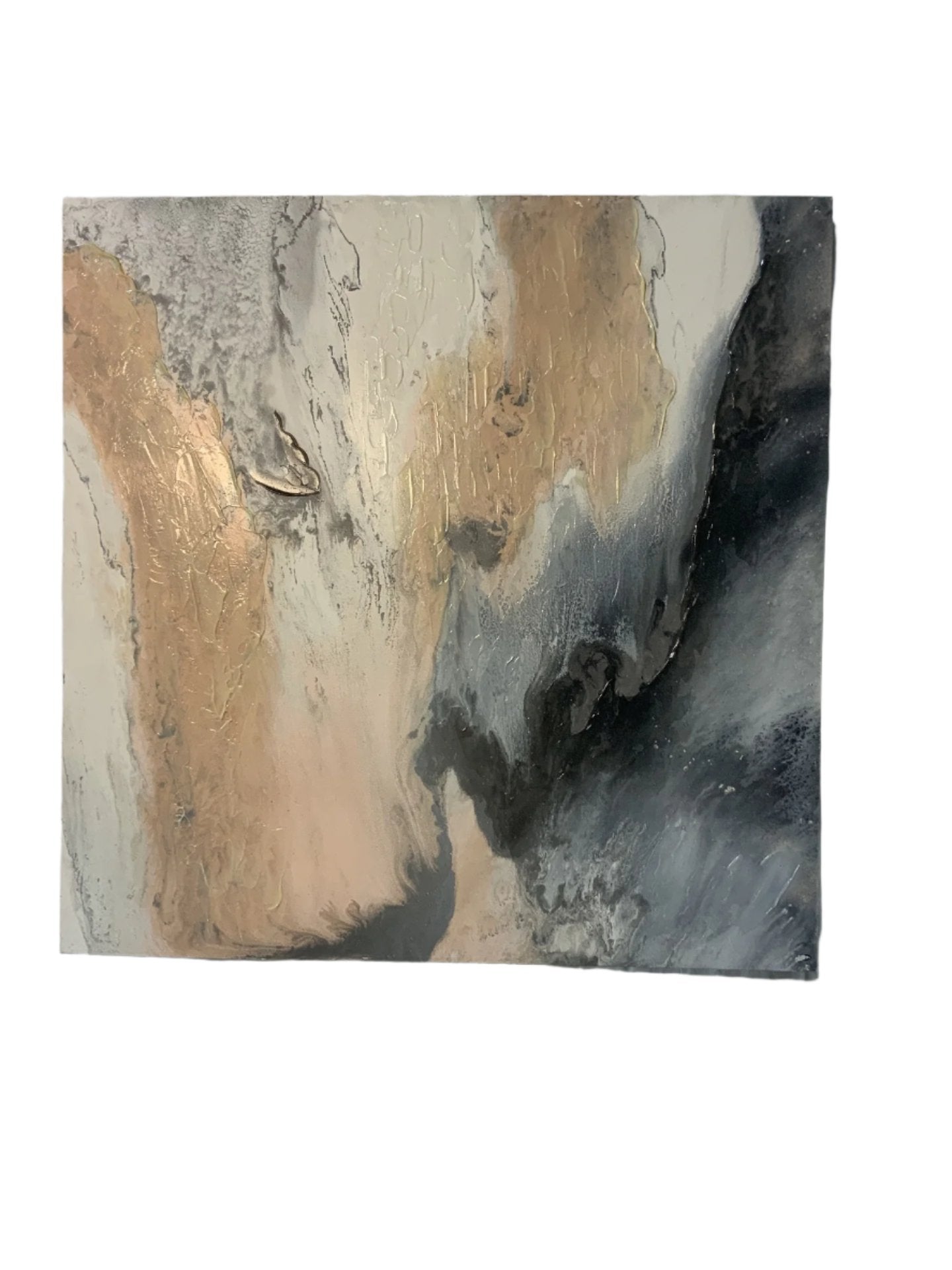 30”x30” Textured Abstract Seascape Canvas