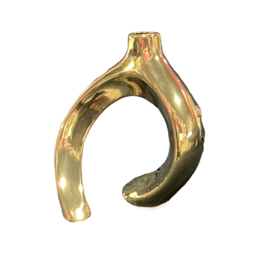 Gold Abstract Vase