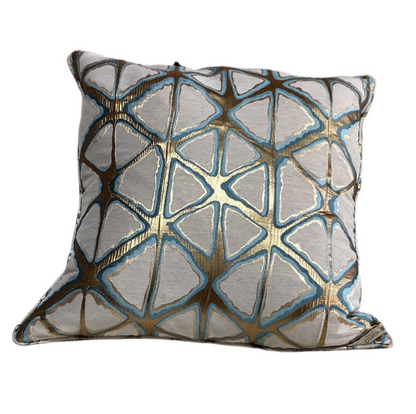 Teal & Gold Decorative Pillow-OPEN BOX