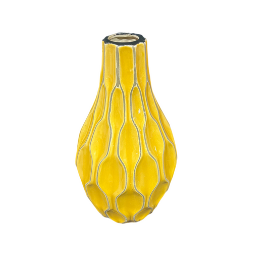 Honey Yellow Ceramic Vase