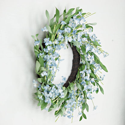 Blue Cream Wreath - 24"
