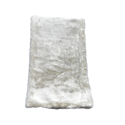 Pearl Faux Throw W/Brown Lining