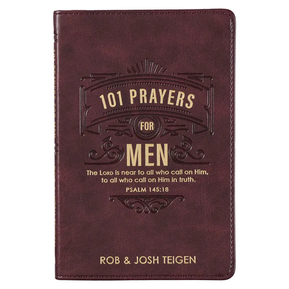 101 Prayers For Men Faux Leather Book