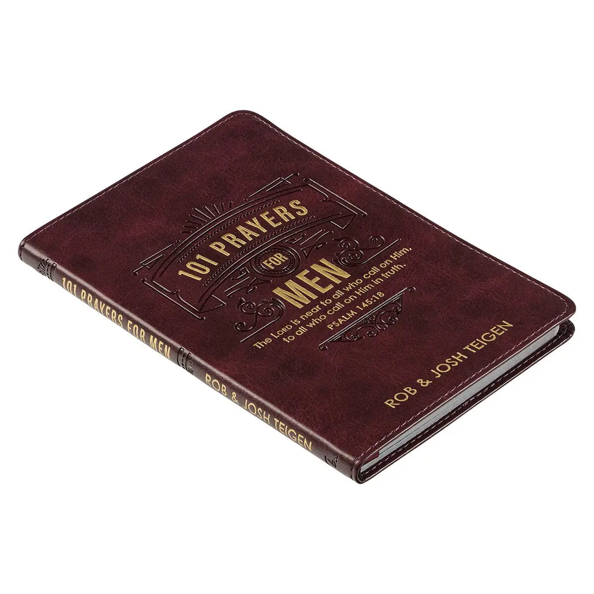 101 Prayers For Men Faux Leather Book