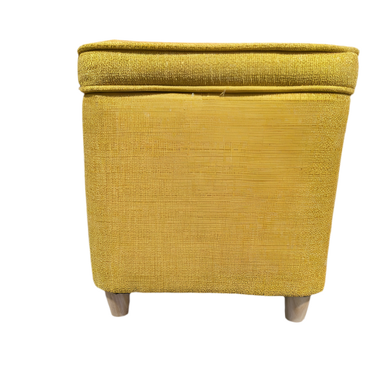 Yellow Storage Ottoman- LOCAL PICK UP ONLY