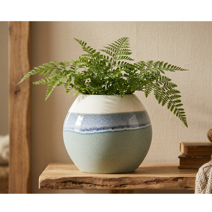 Aqua Ceramic Vase