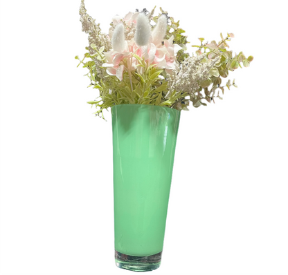 Glass Green Decor Vase