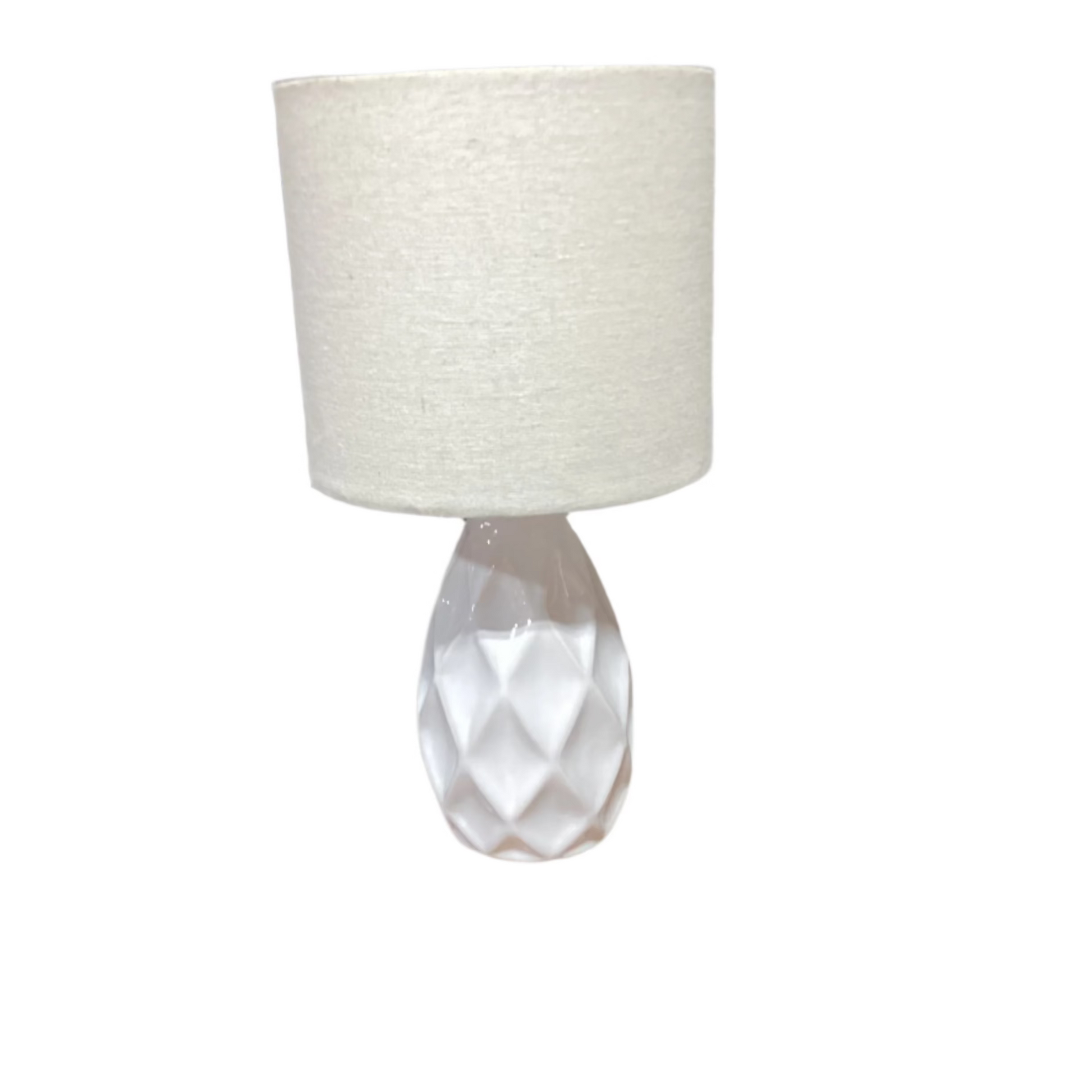 15" White Table Lamp