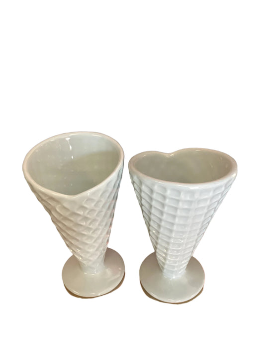 Ceramic Waffle Cones-Set of 2