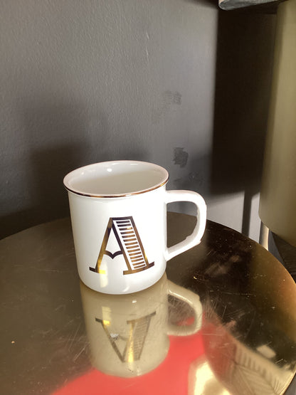 Initial “A” coffee mug