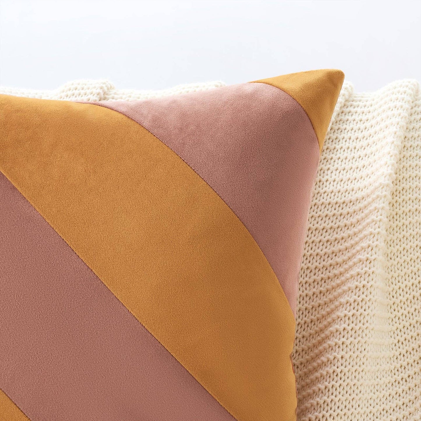 Montezuma Pillow Covers (2-Pack) - Pink/Honey: 16x16 inch