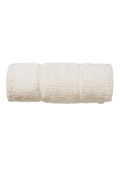 Ivory Faux Fur Sleeping Bag