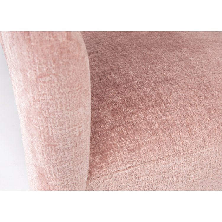 gwen stool modern with polyester upholstering in pink