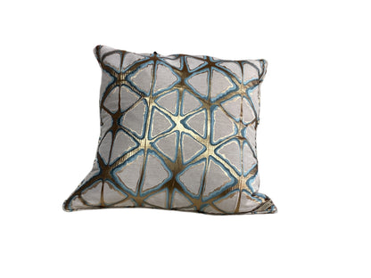 Teal & Gold Decorative Pillow