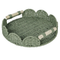 Green Scalloped Tray