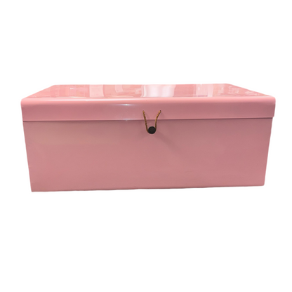 Pink Metal Storage Bin- Local Pick Up Only