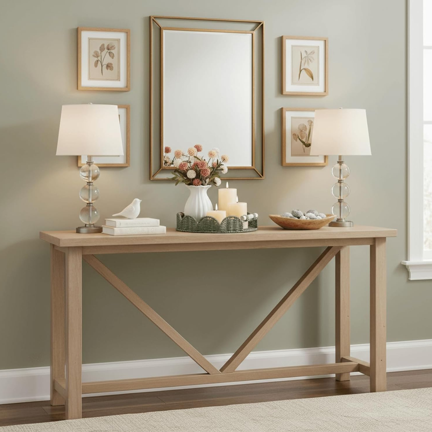 Green Scalloped Tray