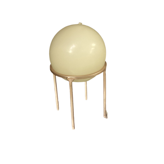 Sphere Candle W/Gold Candle holder -4006