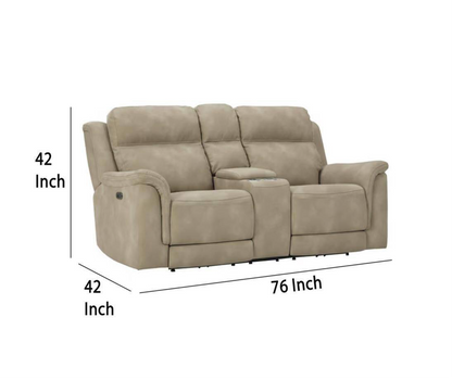 Faux Leather Two Seat Recliner