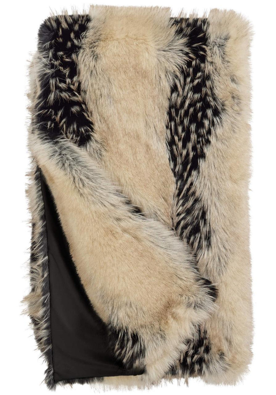 Limited Edition Ivory Fox Faux Fur Throws 60"x60"