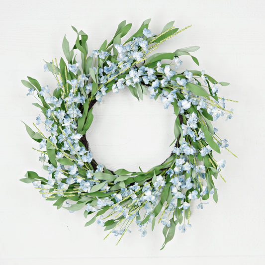 Blue Cream Wreath- 24"