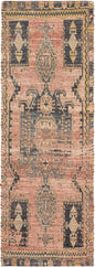 Antique Red Chenille Jute Rectangle Rug