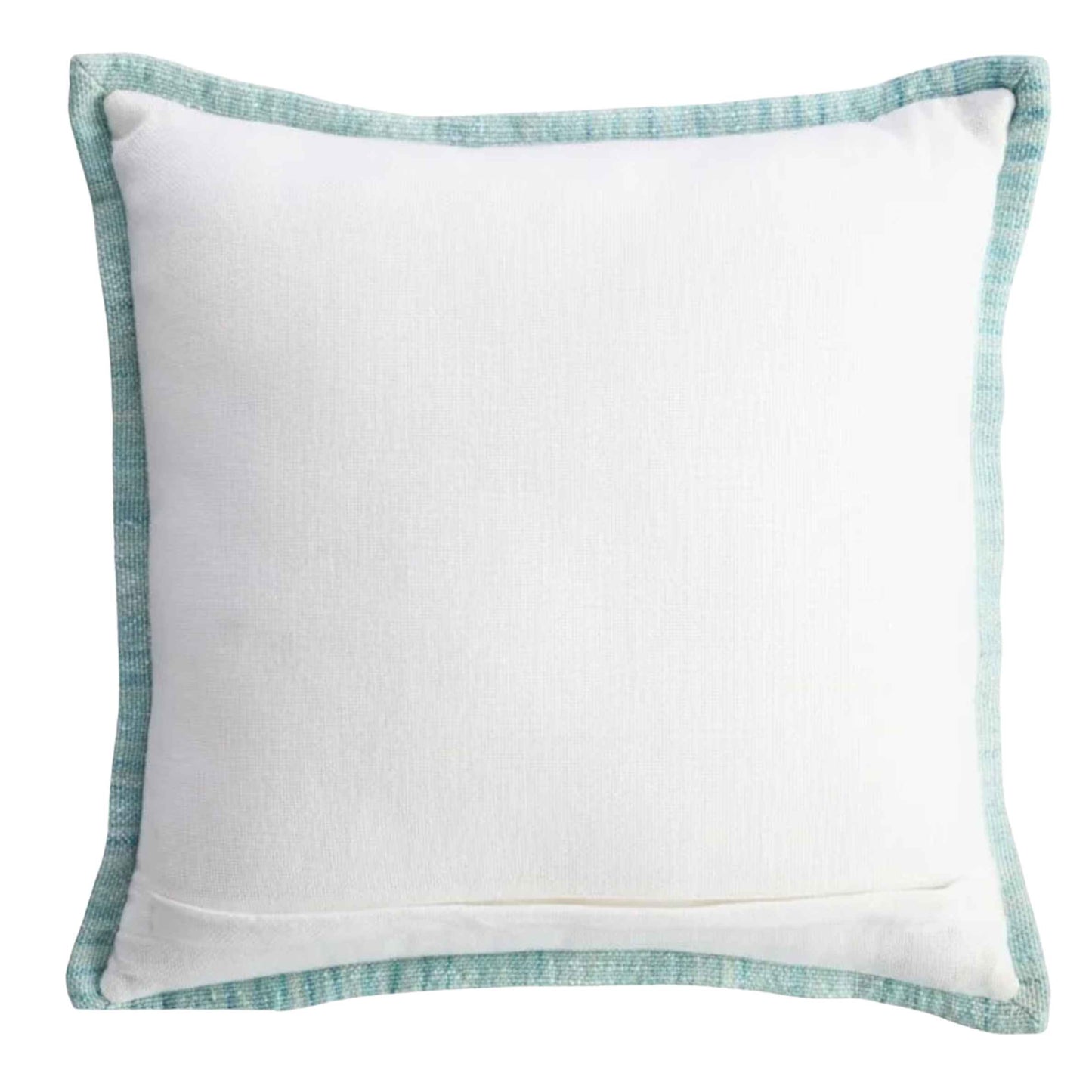 Green/Blue Striped Outdoor Pillow