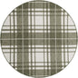 Green Outdoor Checkered Rectangle Rug