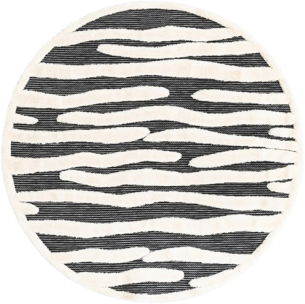 Gray Prismatic Rectangle Rug