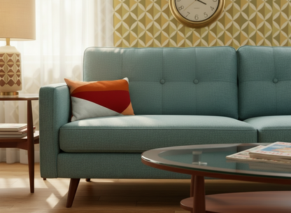 Red & Orange Accent Pillow -Open Box