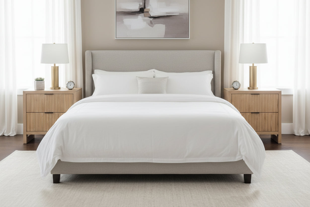 Art Deco Design Wood & Oak Veneer Nightstand