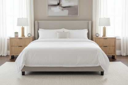 Art Deco Design Wood & Oak Veneer Nightstand