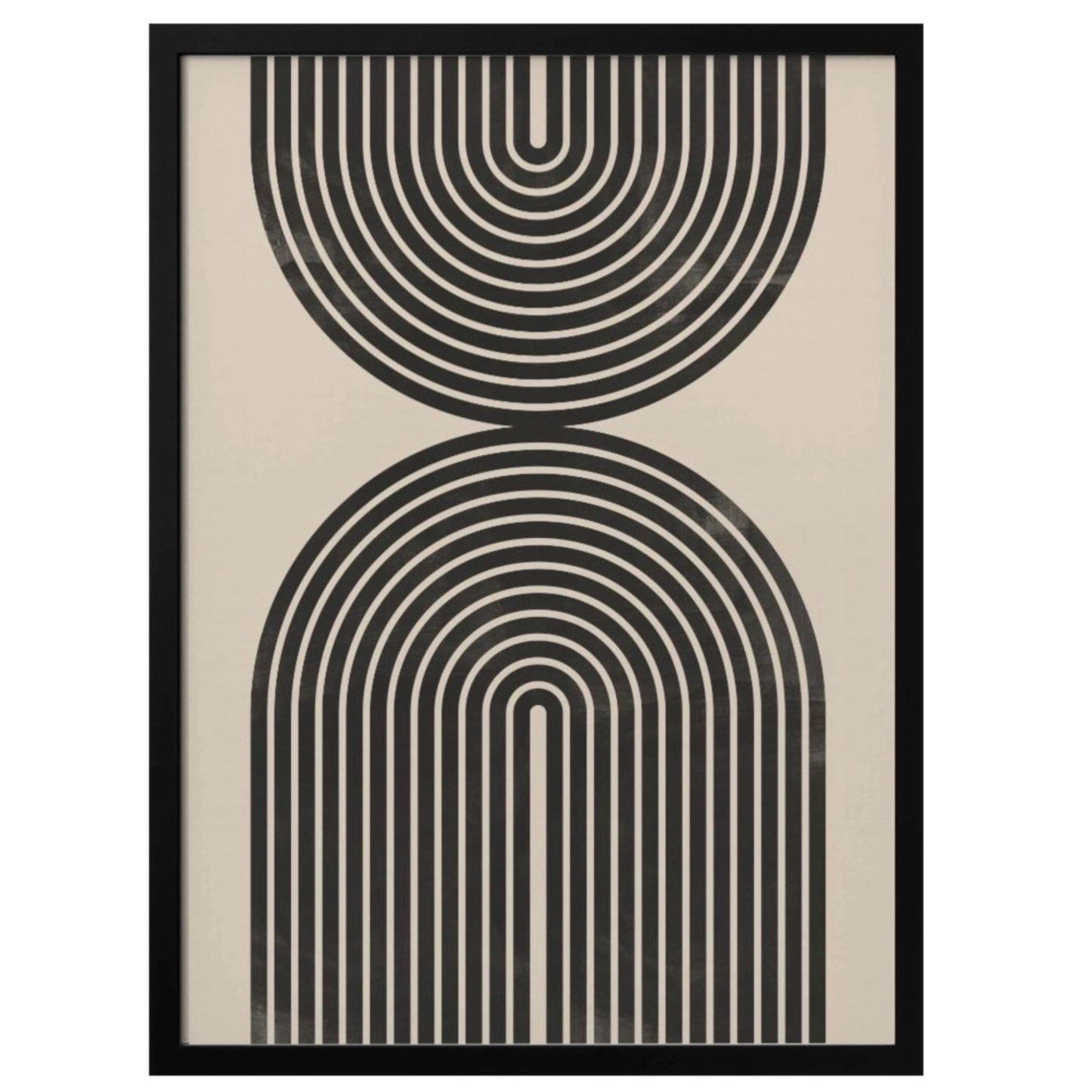 Black Arch Wall Art- 48"H x 36"W