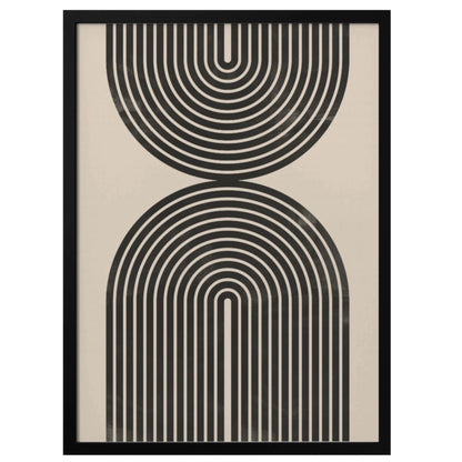 Black Arch Wall Art- 48"H x 36"W