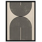 Black Arch Wall Art- 48"H x 36"W