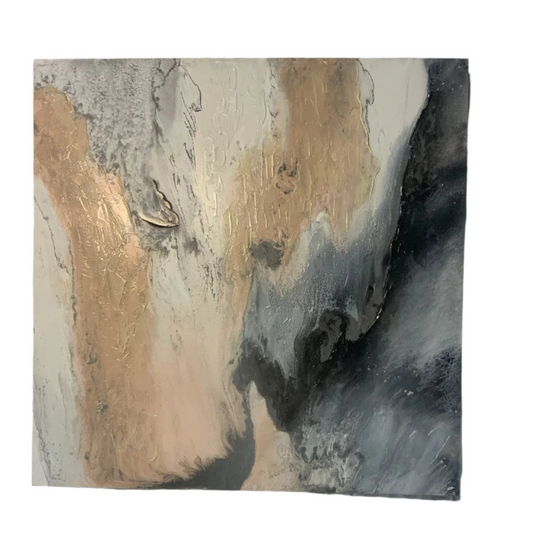 30”x30” Textured Abstract Seascape Canvas