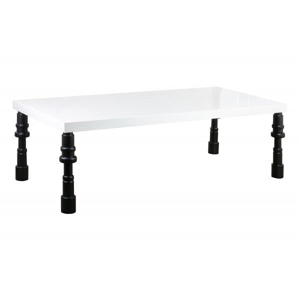 SPINDLE GLOSS LACQUER DINING TABLE-OPEN BOX