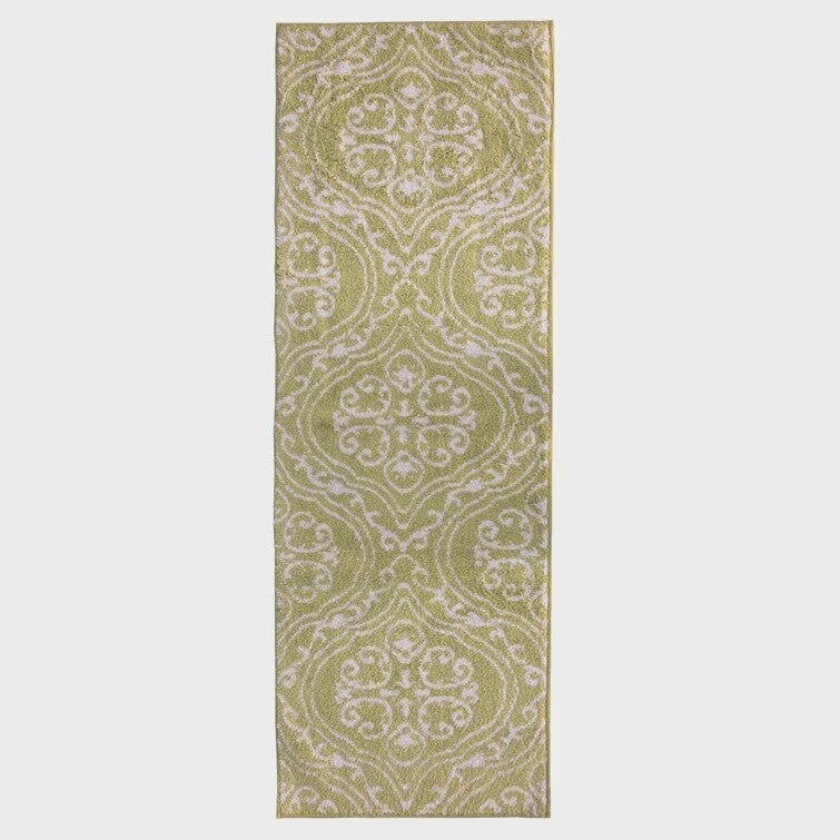 Green Nels 100% Cotton Bath Rug with Non-Slip Backing - Local Pick Up Only