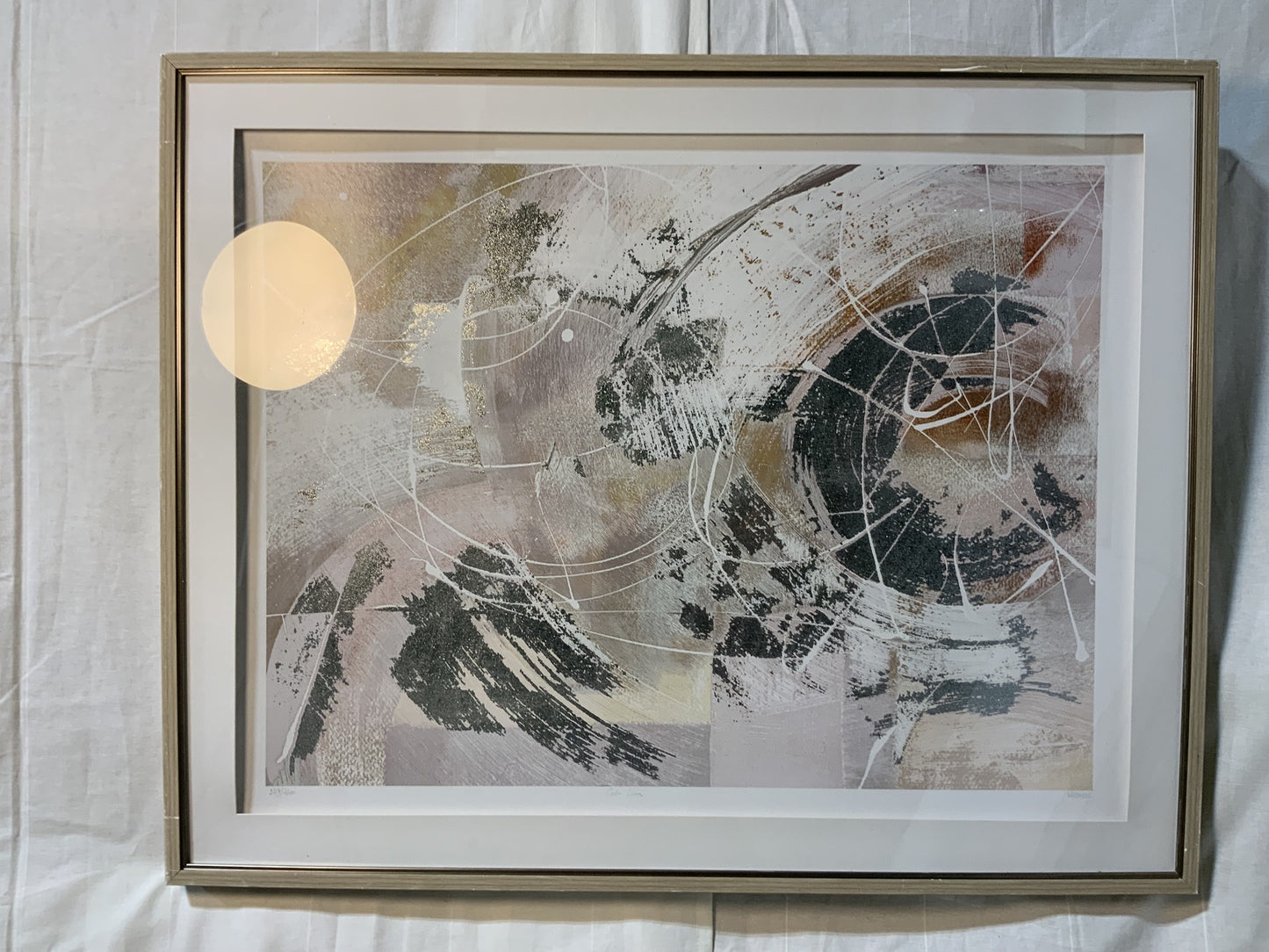 39”x31” Framed Abstract Print