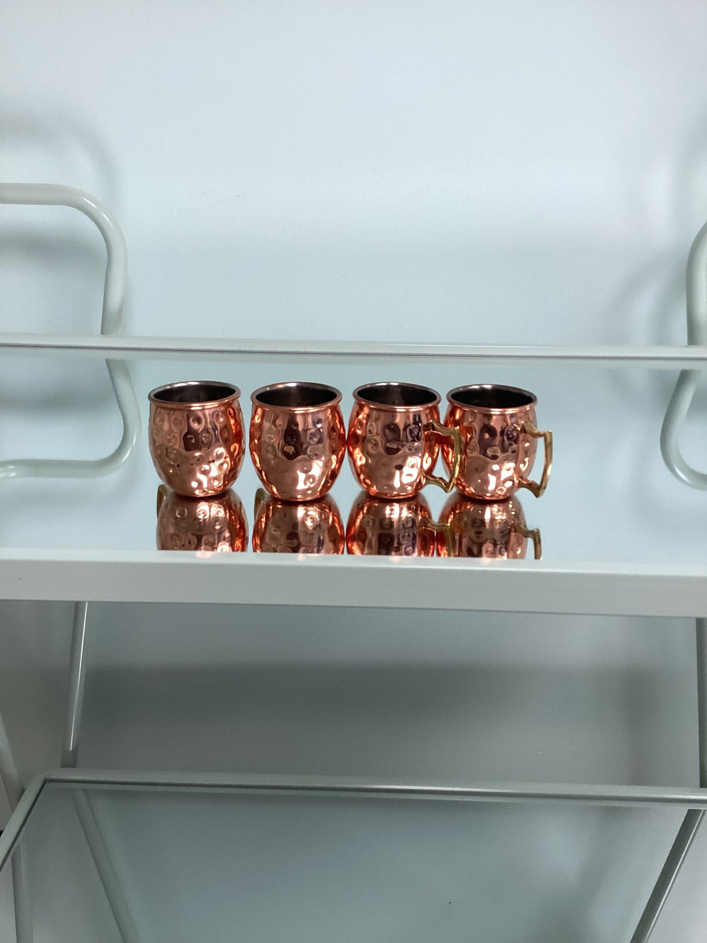 Hammered Copper Shot Glasses (set of 4)-Open Box