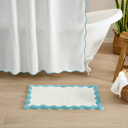Wave Bath Mat (Sky Blue)-16"x24"