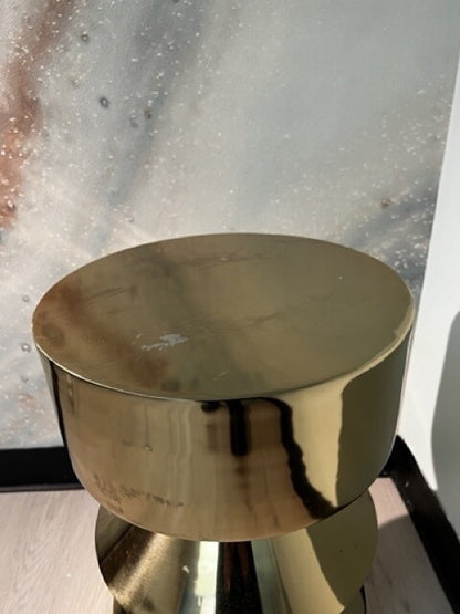 Contemporary Gold Accent Table - Local Pick Up Only