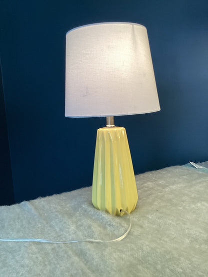 Small Yellow Sleek Lamps SET OF 2- Open Box