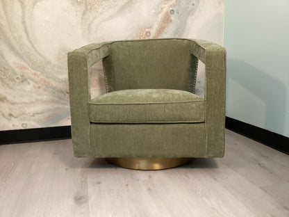 Green Swivel Contemporary Chair- Local Pick Up or Local Delivery Only