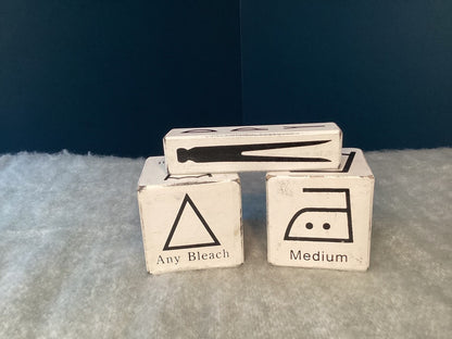 Wood Laundry cubes (Set Of 3)-OPEN BOX