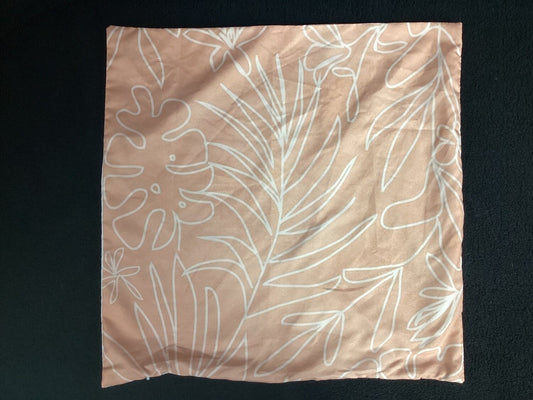 Blush Leaf Pillow Cover (18”x18”)- Open Box