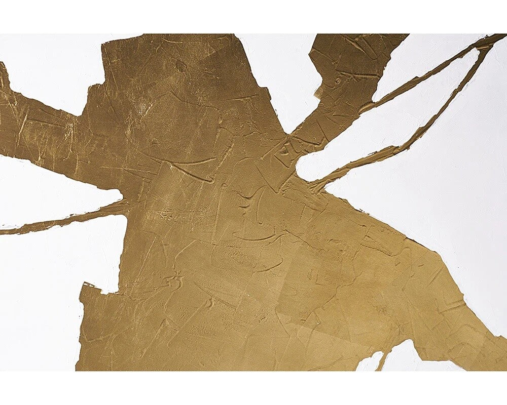 Fractured Fix Wall Art - 40" X 60" - Gold Floater Frame