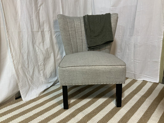 Gray wingback chair - Local Pick Up Only