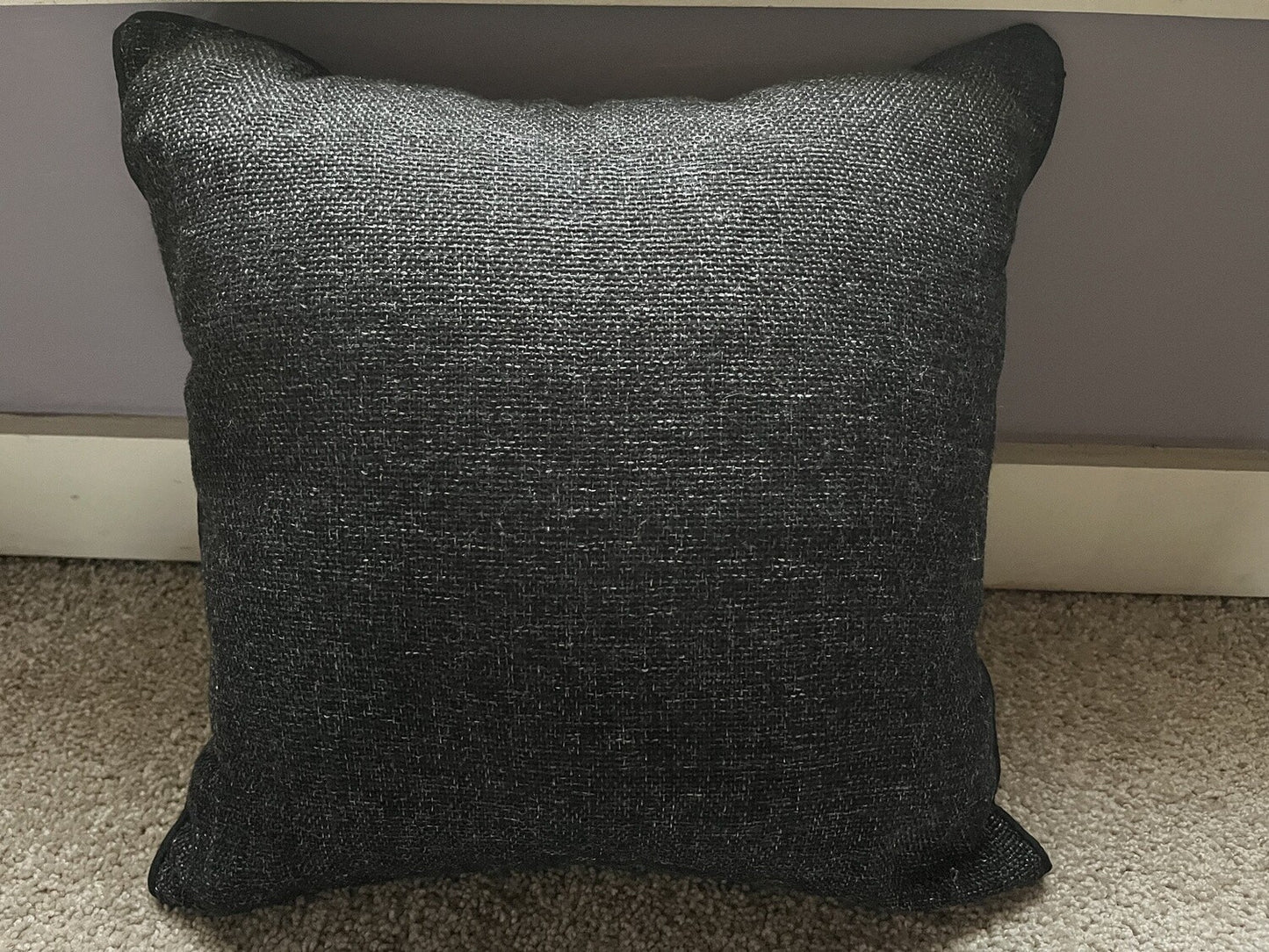 Charcoal Black Accent Pillow