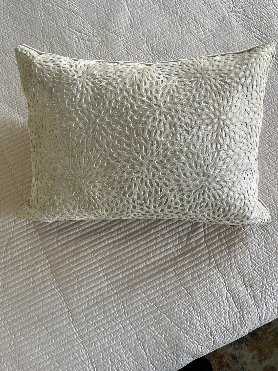 Patterned Velvet Pillow- Open Box